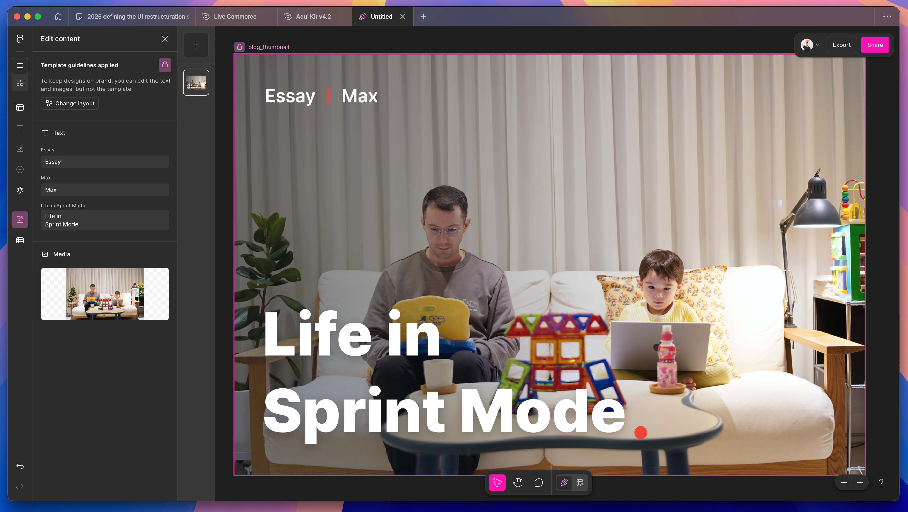Figma buzz interface