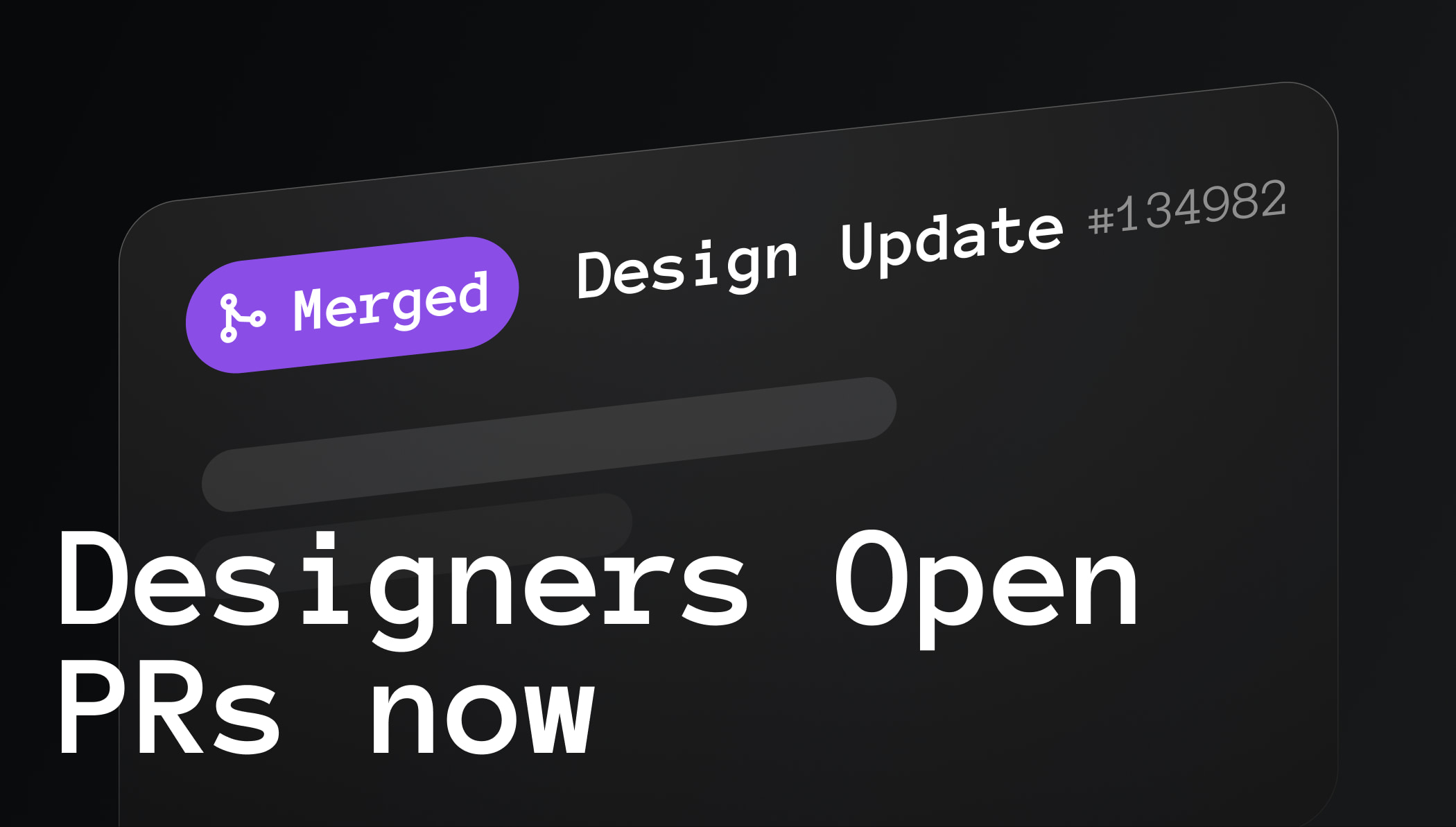 Designers Open the PRs Now